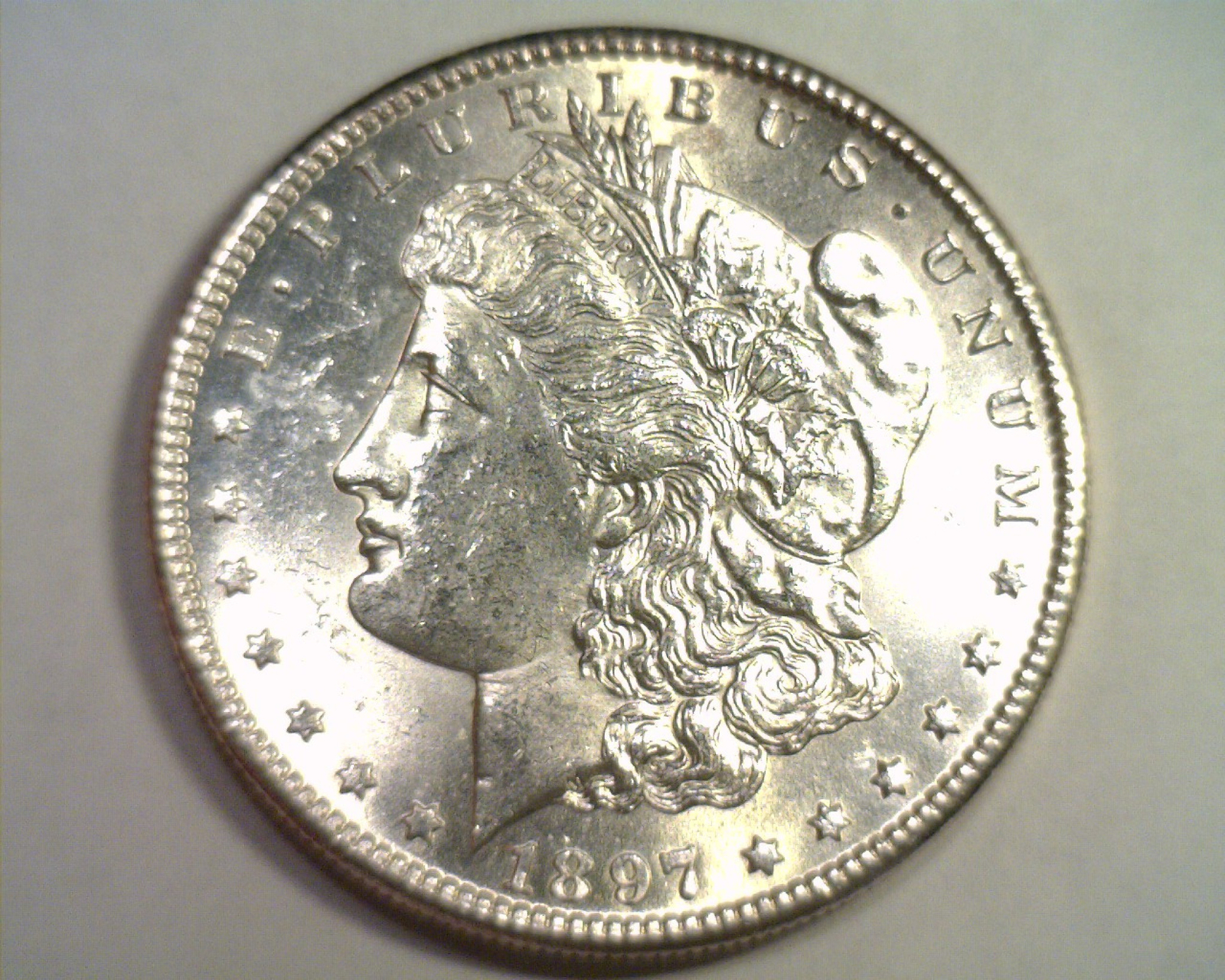 1897-S MORGAN SILVER DOLLAR NICE UNCIRCULATED+ NICE UNC+ ORIGINAL COIN BOBS COIN
