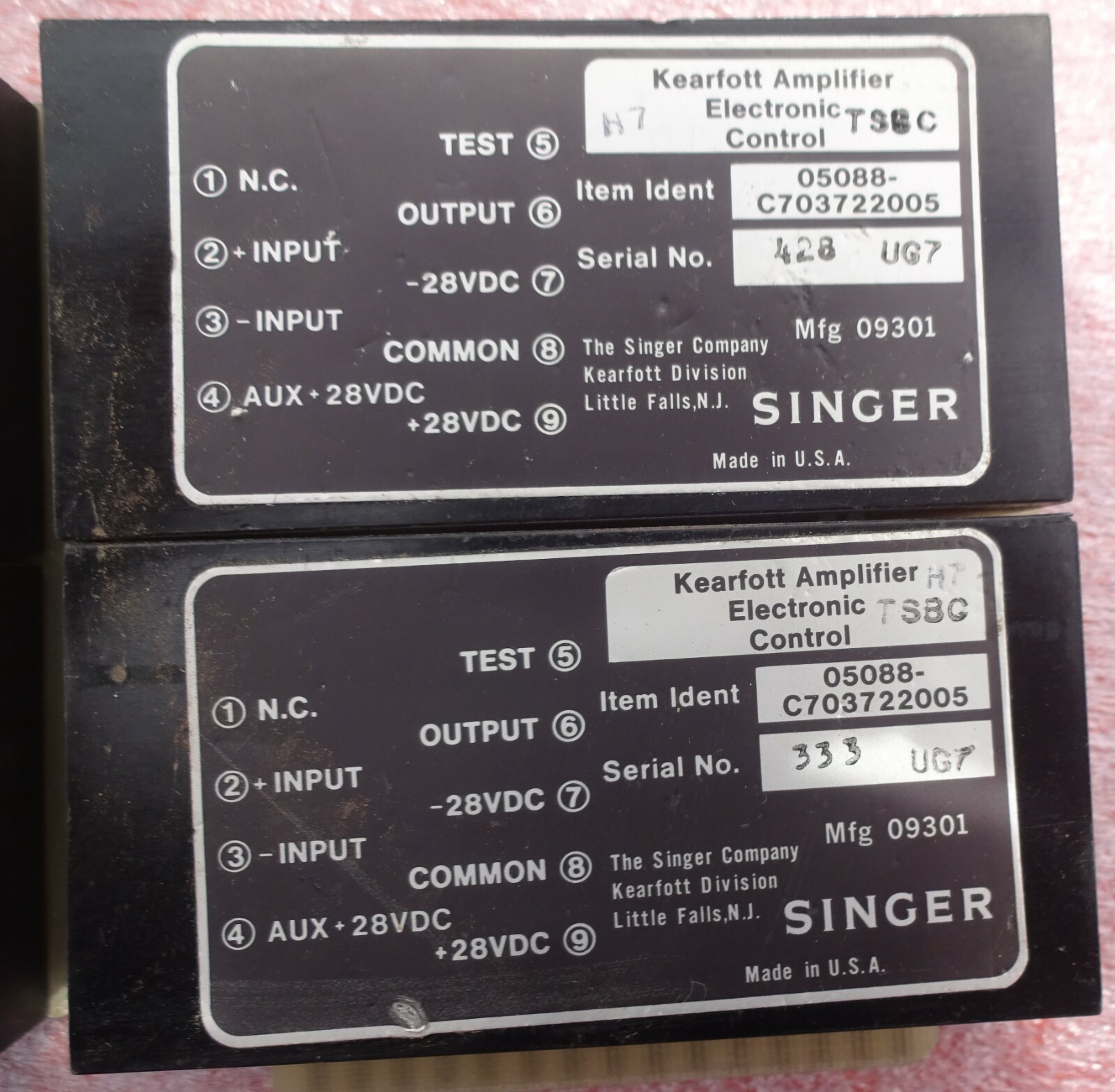 Kearfott-Singer Amplifier Electronic Control C703722005