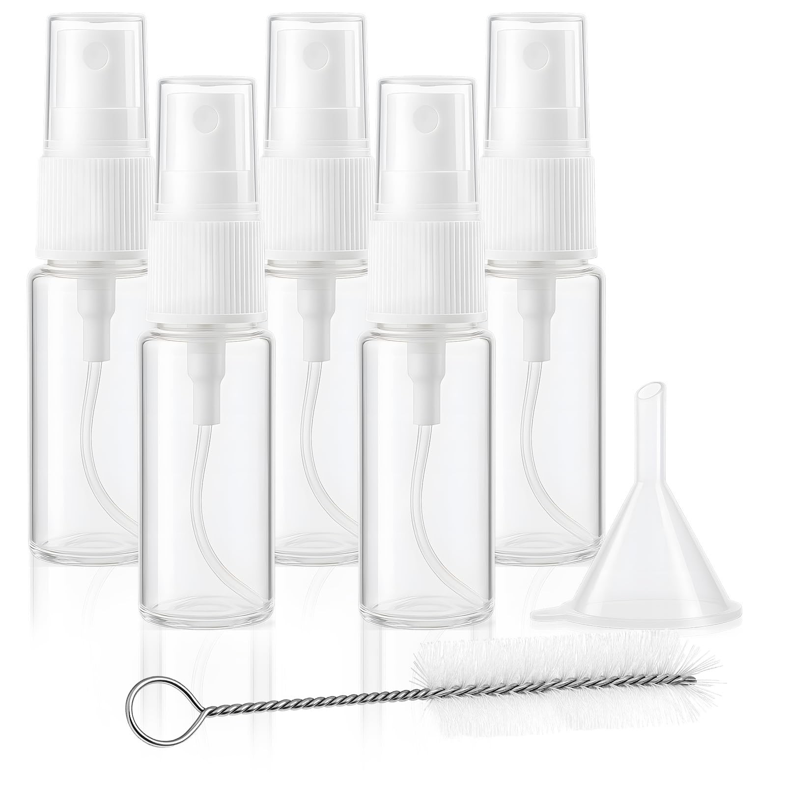 7-Pack Small Spray Bottle Set - 5PCS 15ml Travel Spray Bottles with Cleaner &...