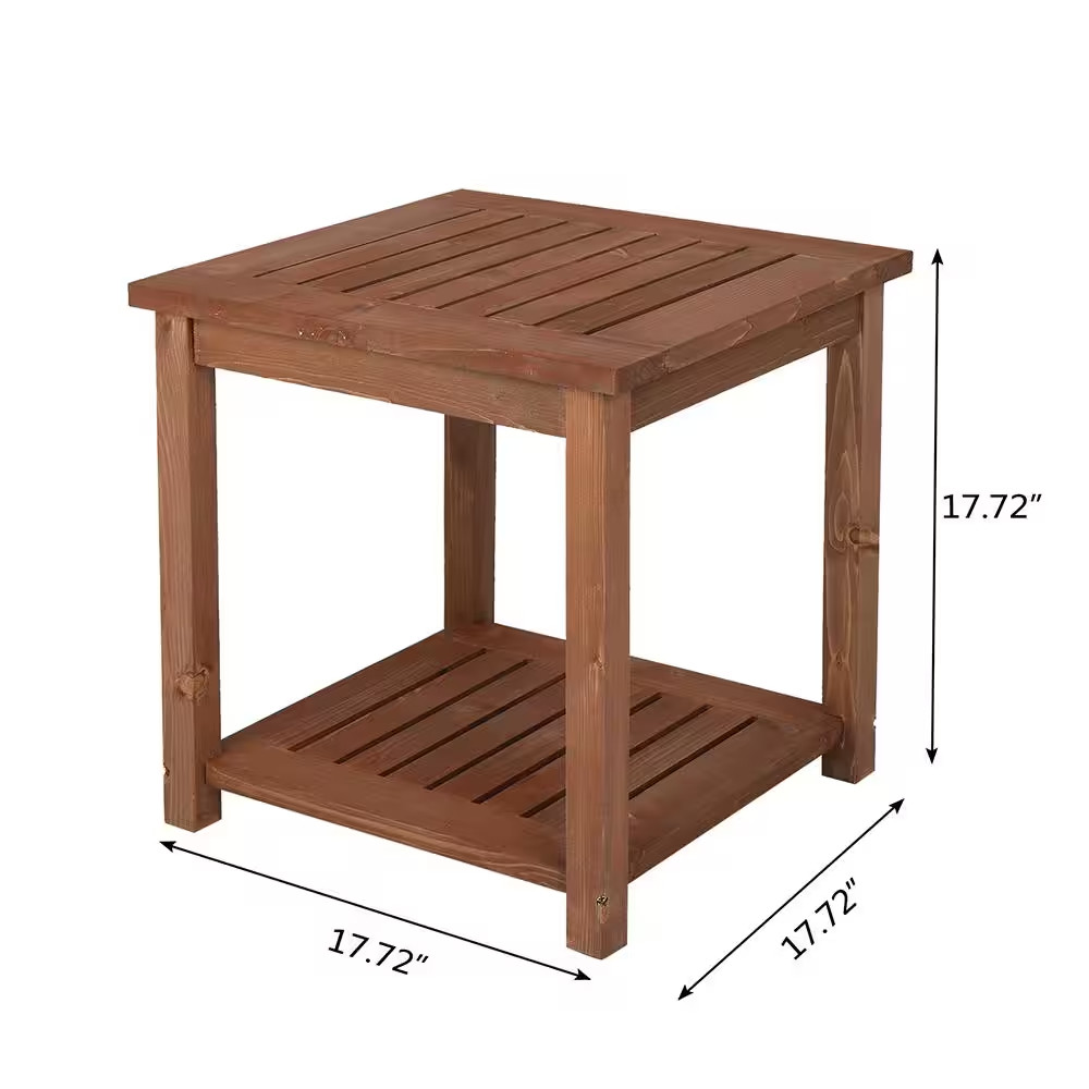 Wood Outdoor Side Table