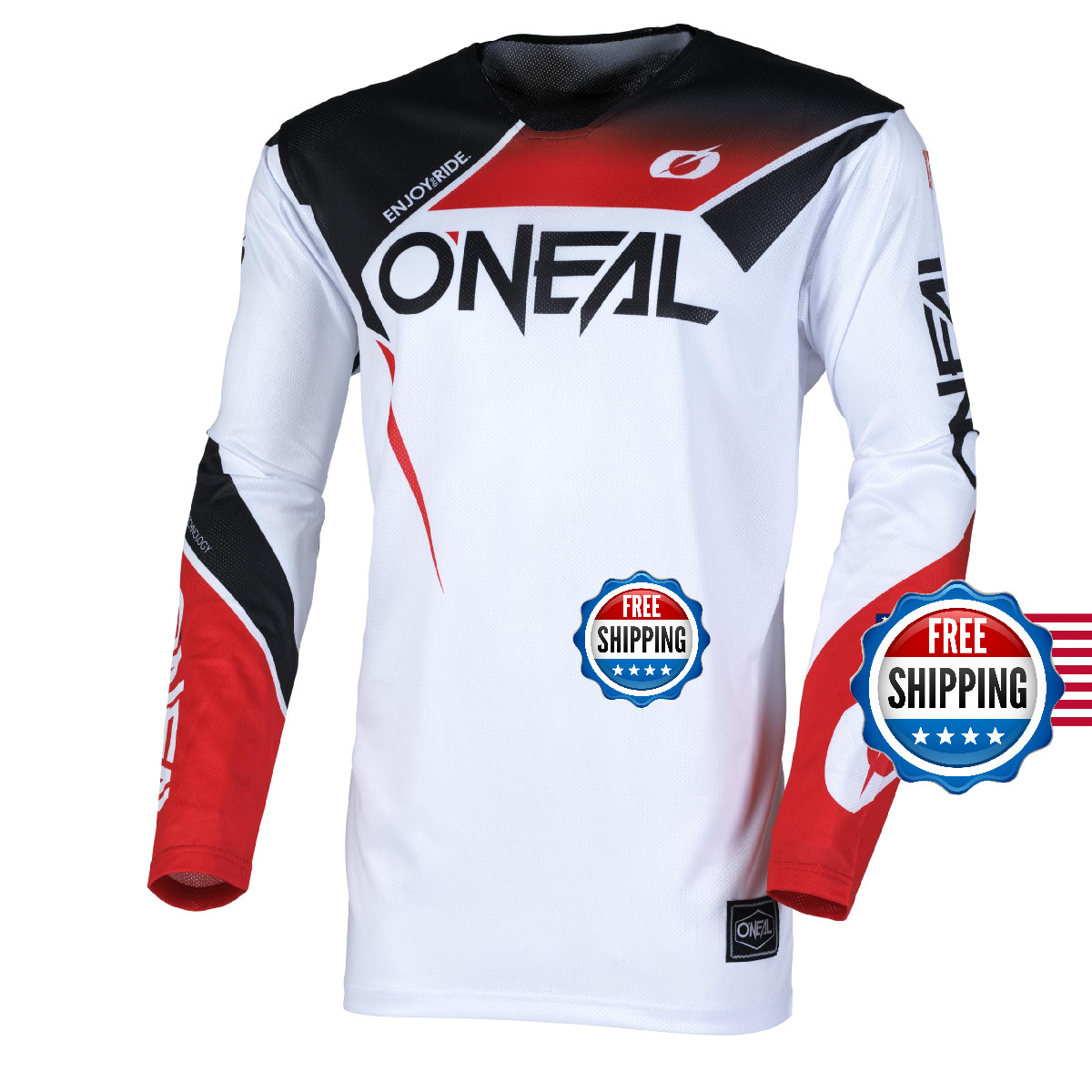 O'Neal Oneal Hardwear Slam Adult Air Jersey Black/Red X-Large H006-225