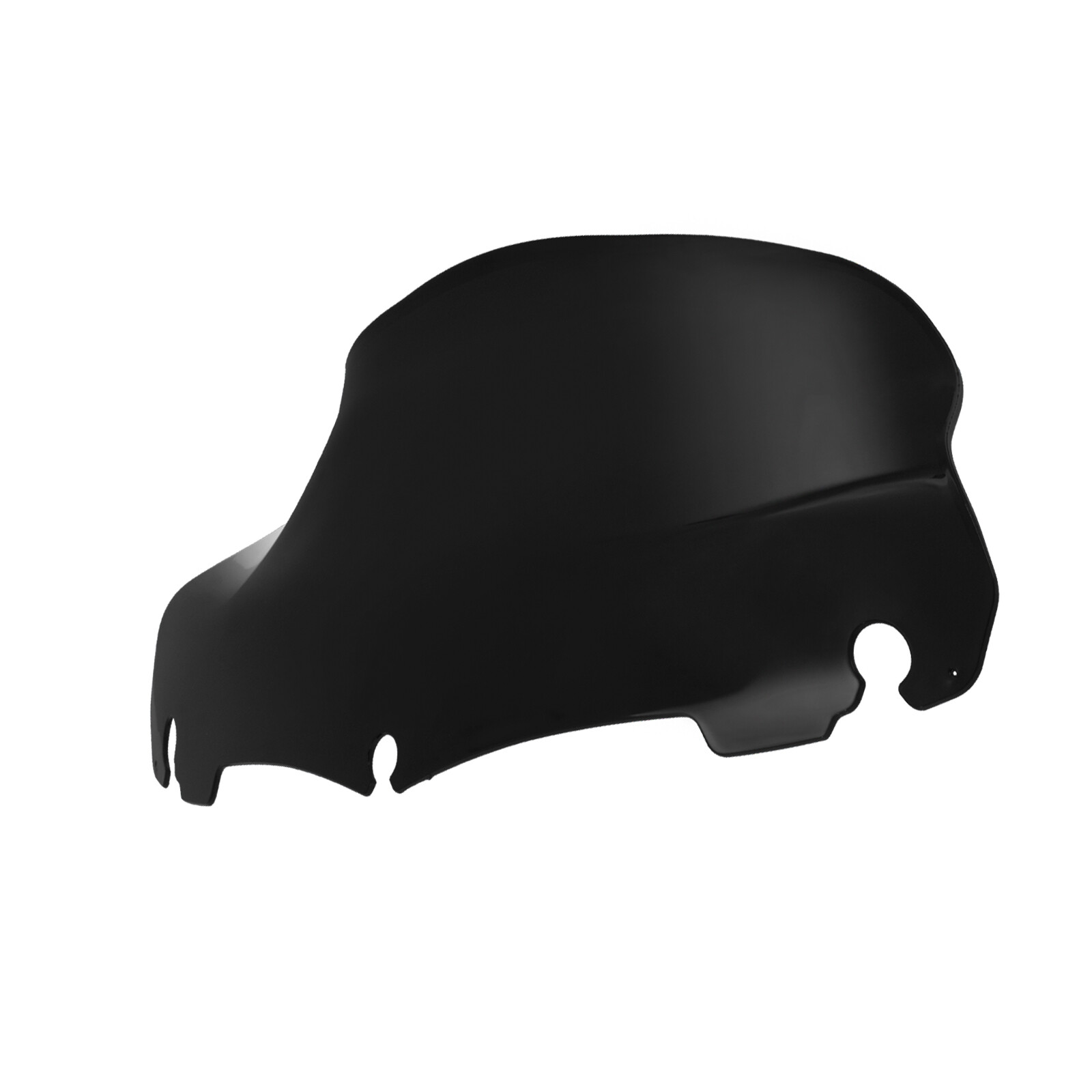 9" Black Wave Windshield Windscreen Fits For Harley Electra Tri Glide 2014-2023