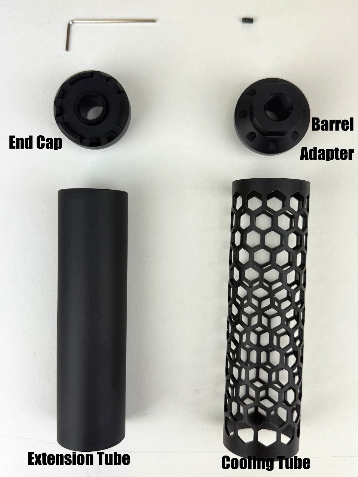 LETHAL ECHO 6" Muzzle Brake | Barrel extention 14mm CCW GBB AEG