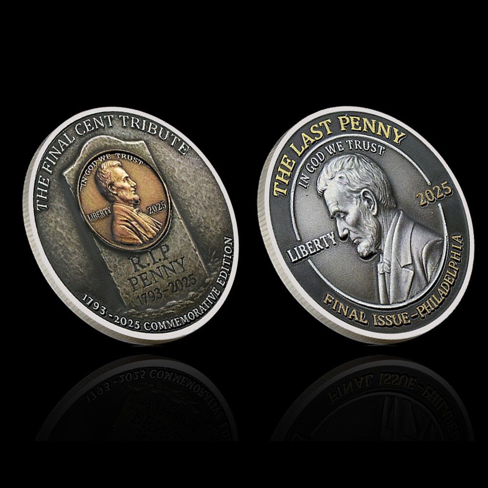 Abraham Lincoln Final Cent Tribute Coin Last Penny 1793-2025 Commemorative Coin