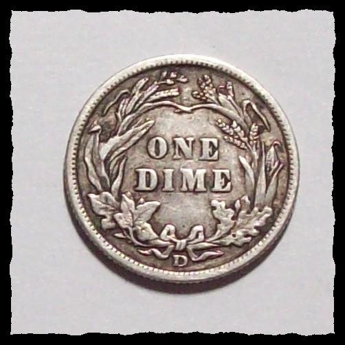 1908-D BARBER DIME Nice Original Uncleaned XF #10D73 .900 SILVER