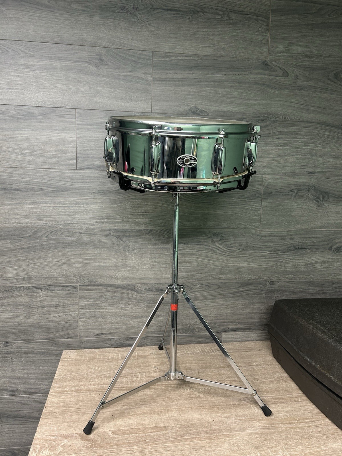 Vintage Slingerland Festival Snare Drum Chrome 5x14” w/ Case And Extras #2393