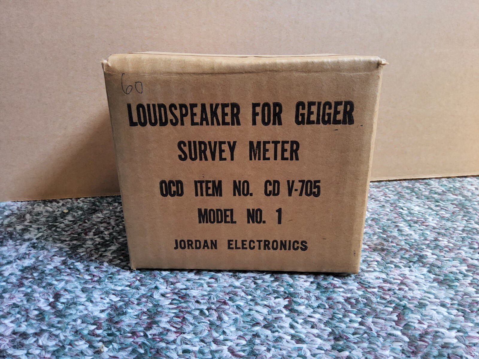 CD V-705 MODEL 1 SEALED Jordan Electronics Speaker for CDV-700 Geiger Counter