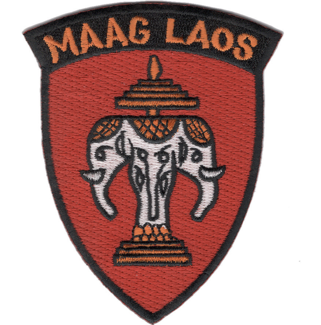 3.5" MILITARY ASSISTANCE ADVISORY GROUP LAOS EMBROIDERED PATCH