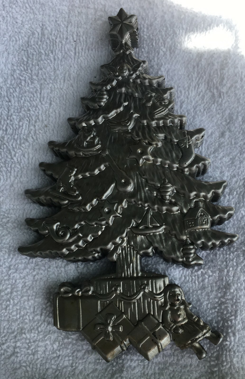 10 pack Metal Stamping Christmas Tree Gifts Girl STEEL .020" Thick MADE IN USA