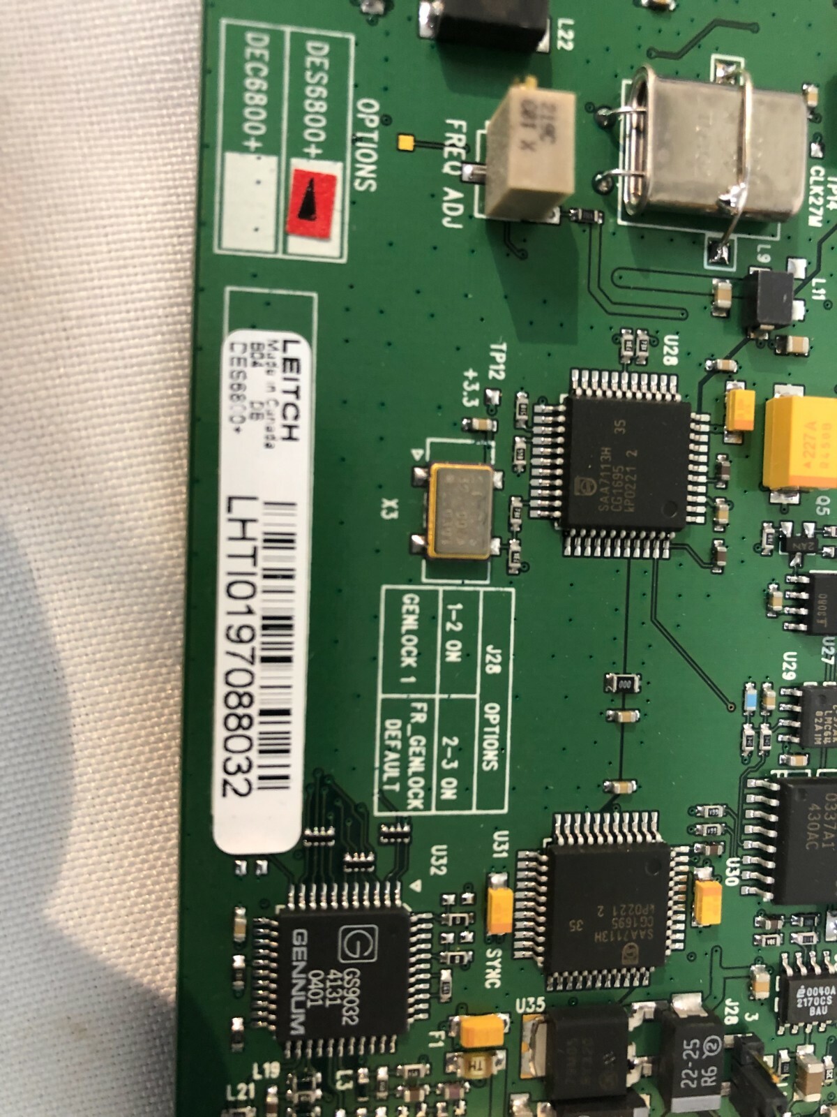Leitch 6800 Distribution Card DES6800+D Modular Platform Card