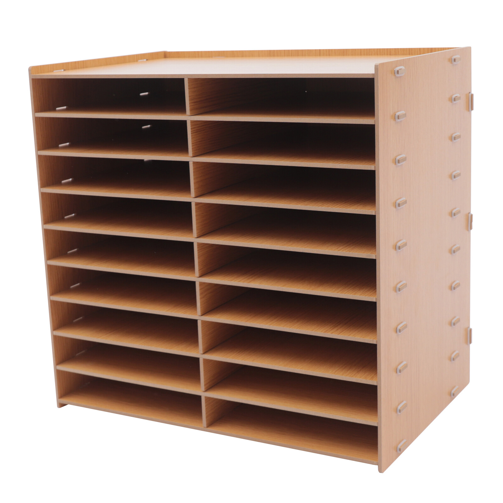 Elegant Multi-Tier Document Organizer with Customizable Design for Office Use