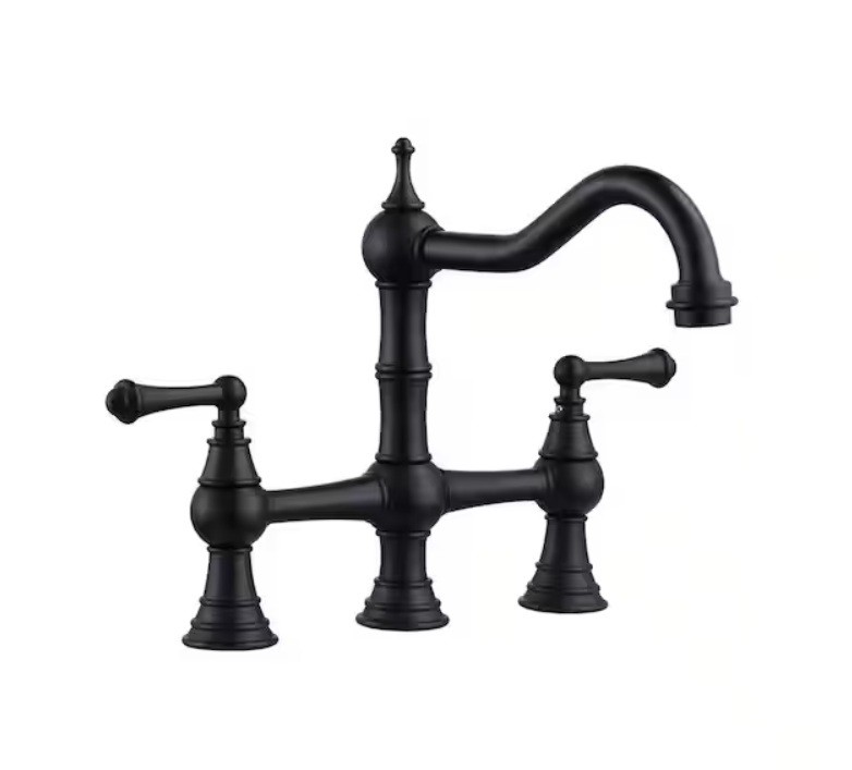 Household & Kitchen ARCORA FAUCETS Double-handle Bridge 9-inch Deck Mount