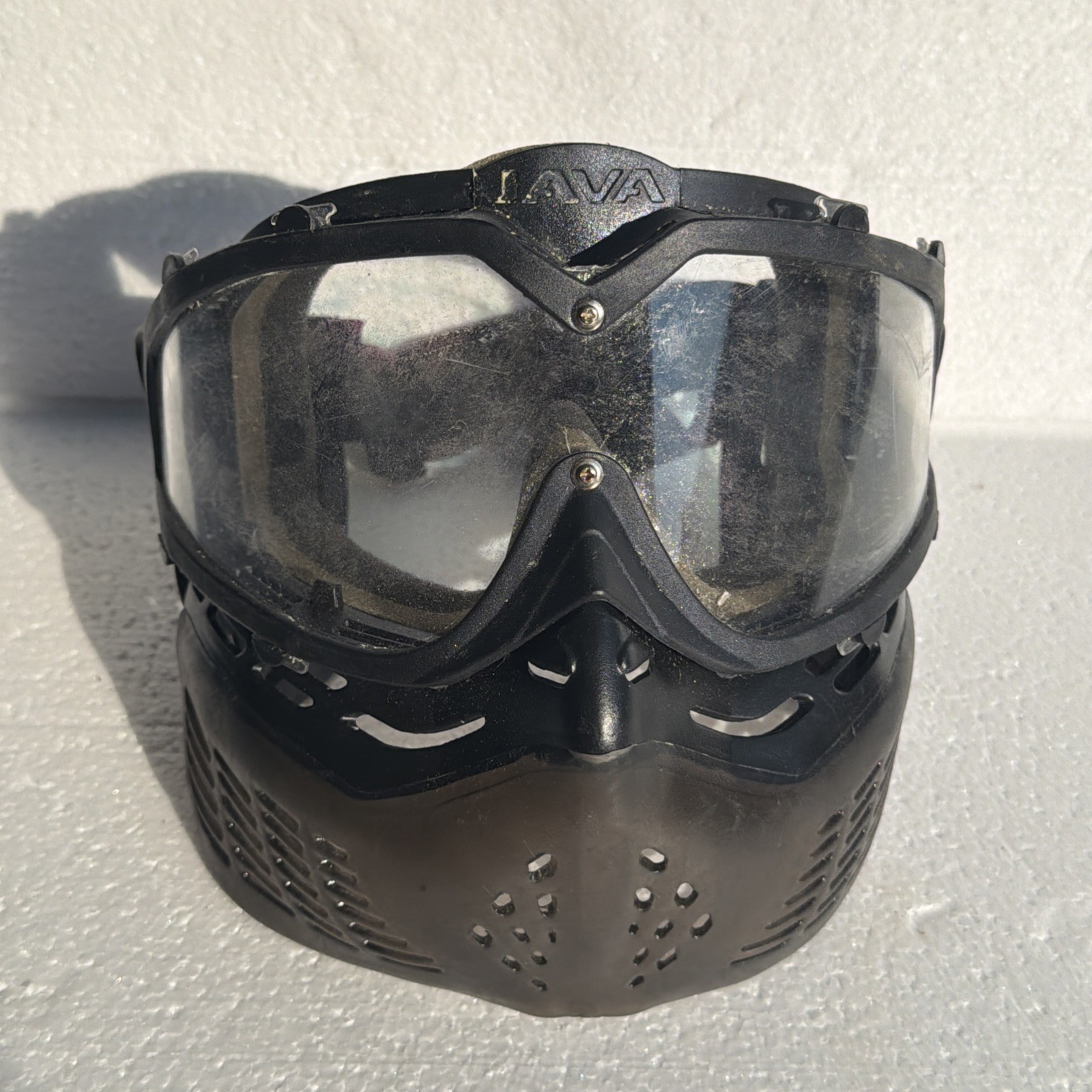 JAVA Paintball Mask Black Face Mask