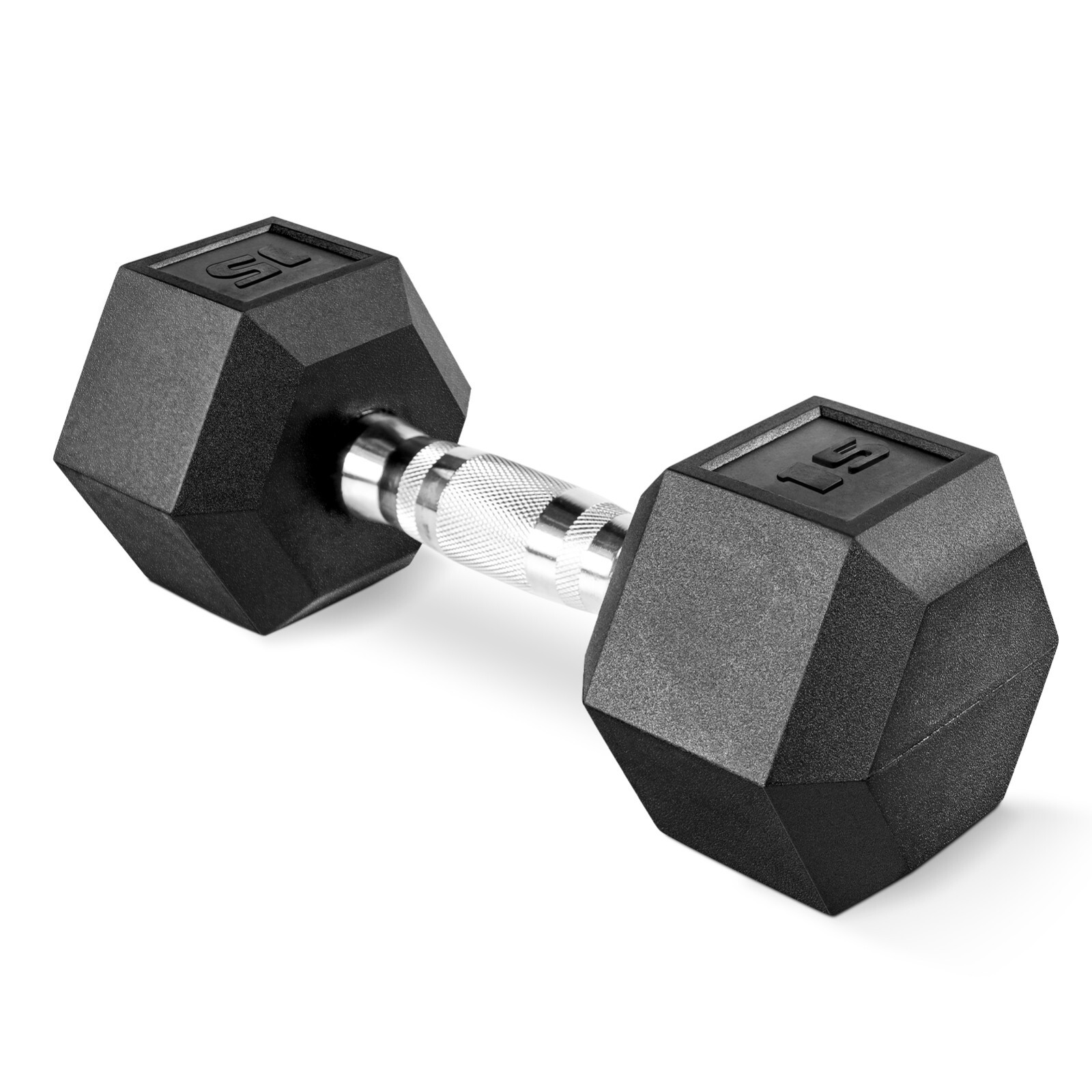 Dumbbells 15-25 lbs Weight Rubber Encased Hex Dumbbell for Sports and Fitness