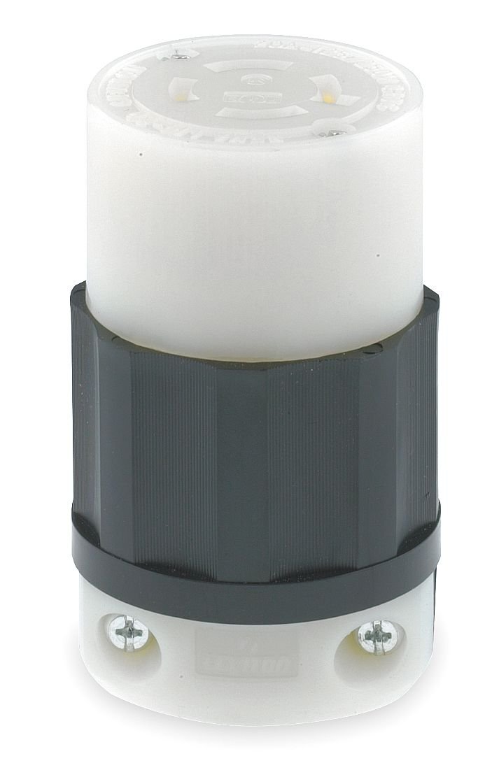 Locking Connector; Industrial Grade; Grounding 20 Amp; 125/250 Volt; NEMA