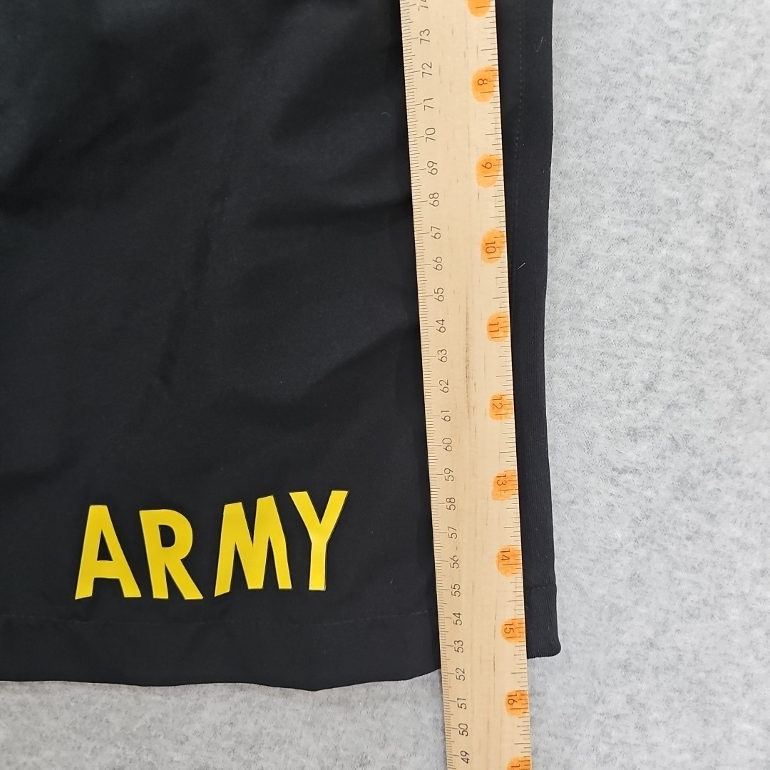 US Army PT Shorts Black Lined Size Small USGI