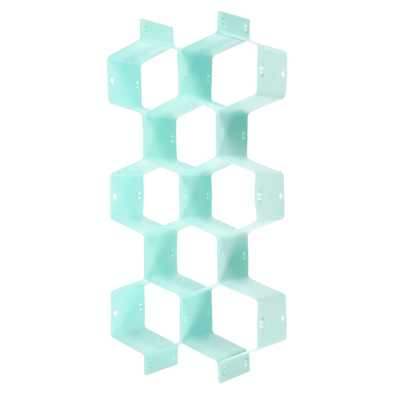 4Pcs Plastic Adjustable Separator Drawer Organizer Divider Blue