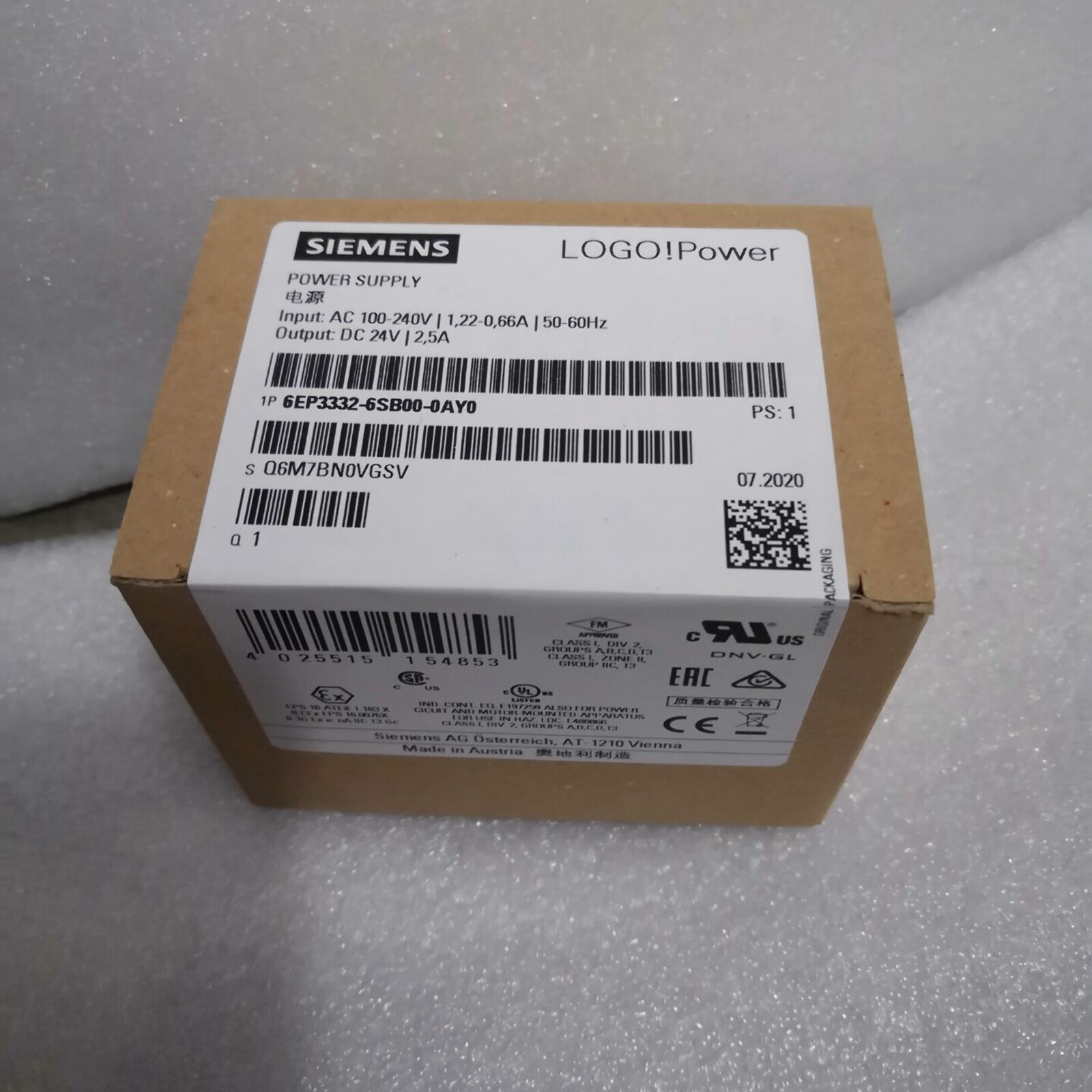 NEW SIEMENS 6EP3332-6SB00-0AY0 6EP3 332-6SB00-0AY0 Power Supply