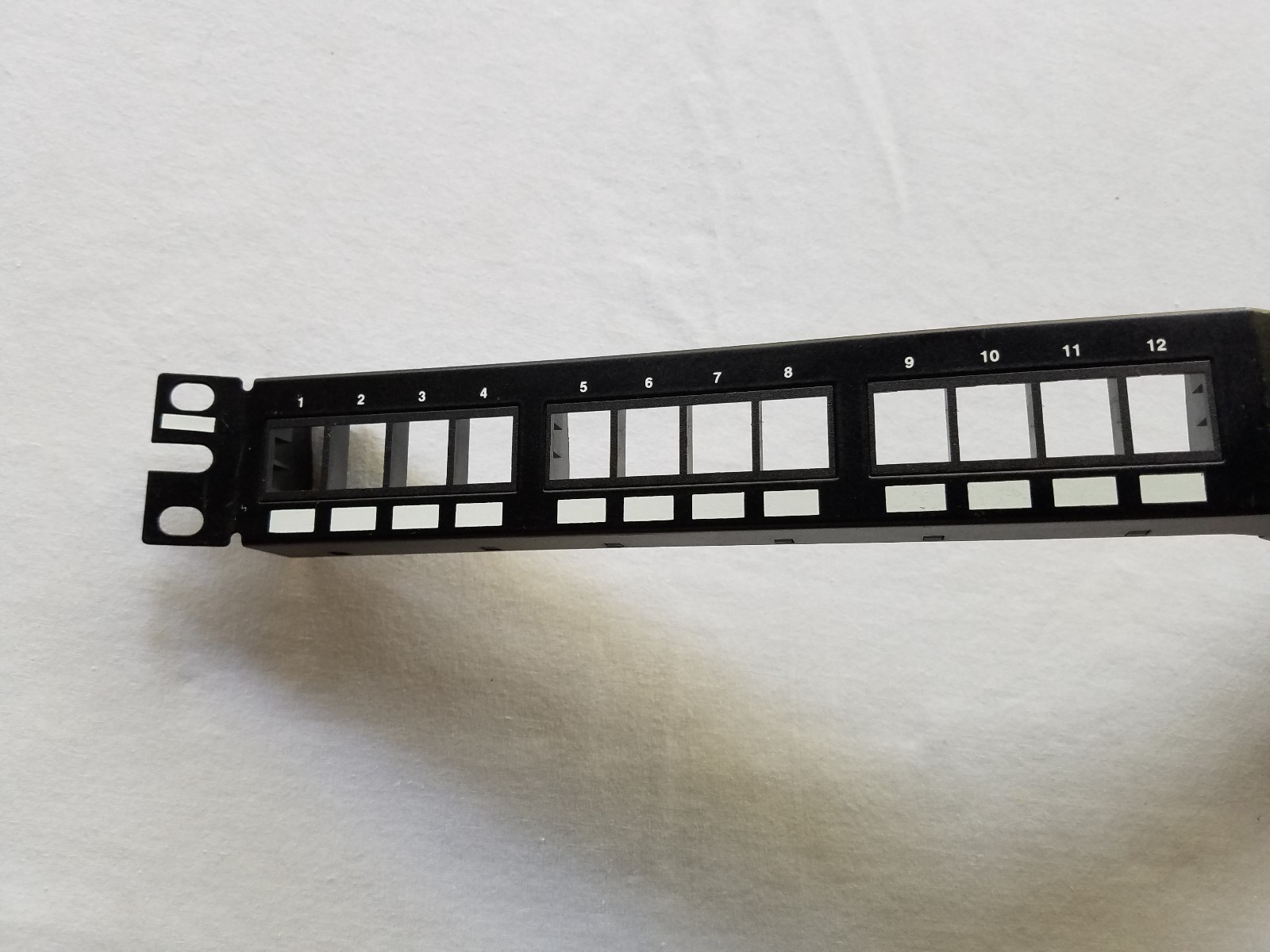 24-Port Panduit Patch Angled Panel 1 RU