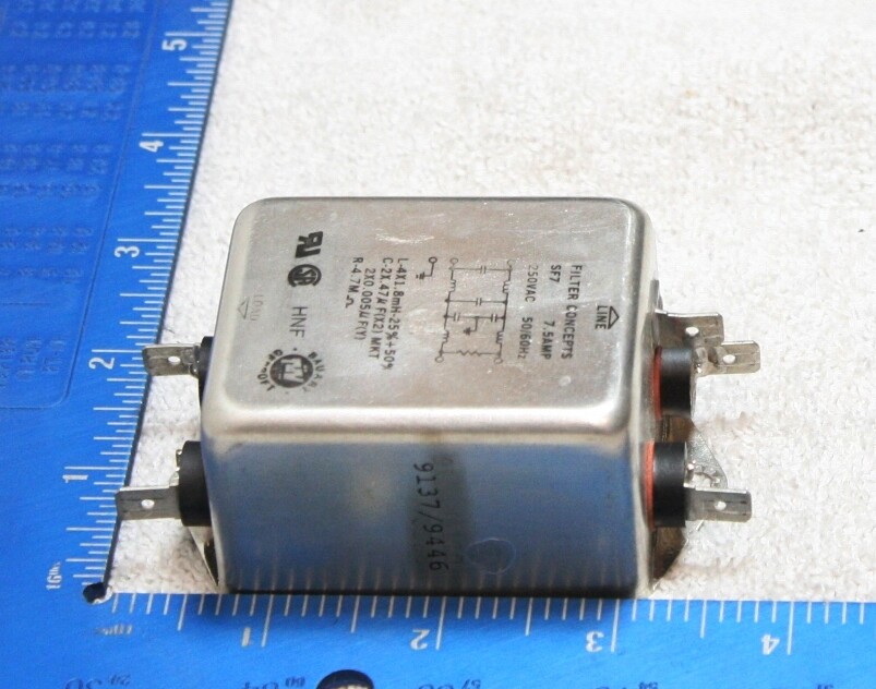 Filter Concepts SF7 125/250 VAC 7.5 A EMI Filter (TSC)
