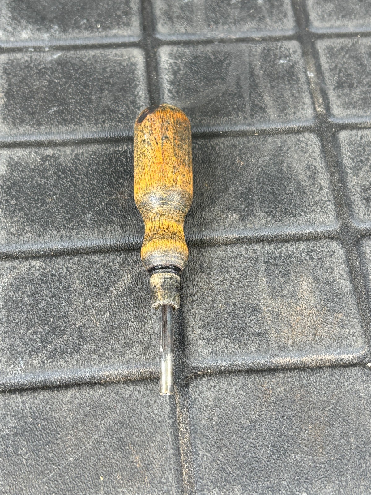 Vintage Fulton Wood‑Handle Screw Hand Tool USA for Ham Radio Gear