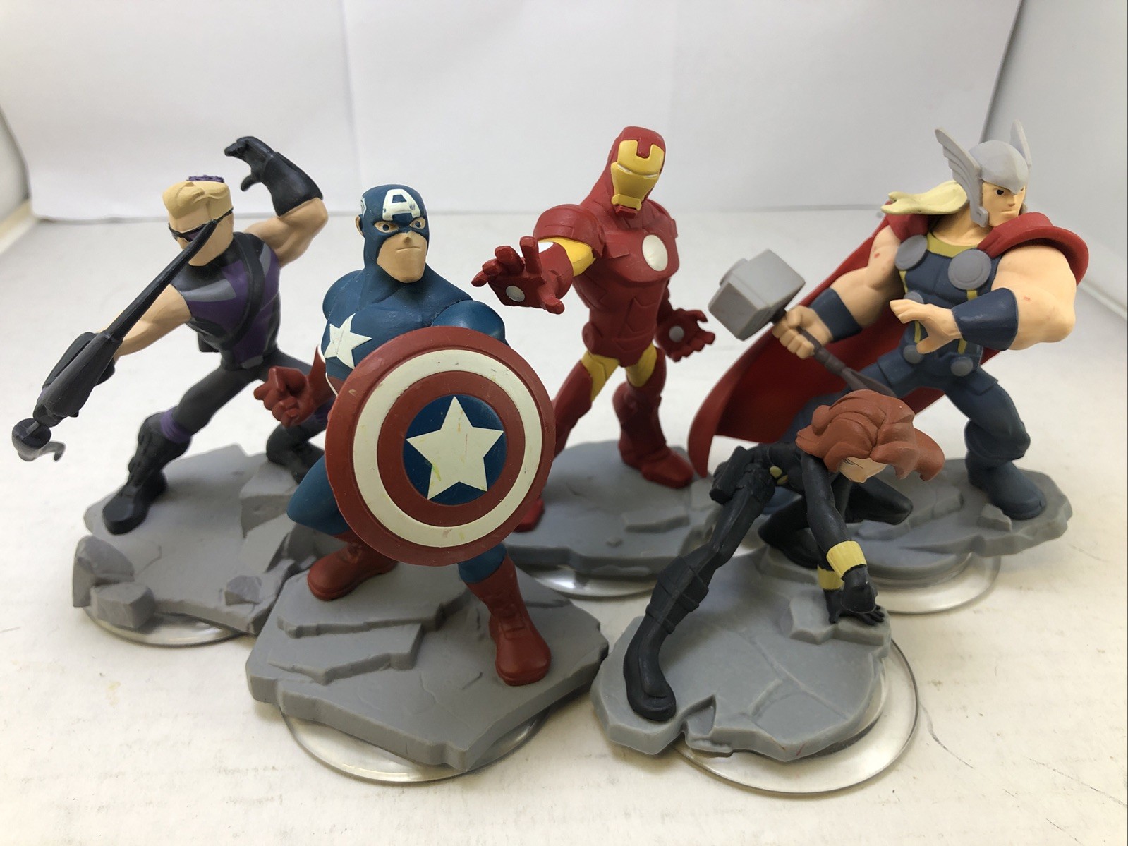 Disney Infinity Avengers Bundle Lot Of 5 Toys Iron Man Captain America #ML