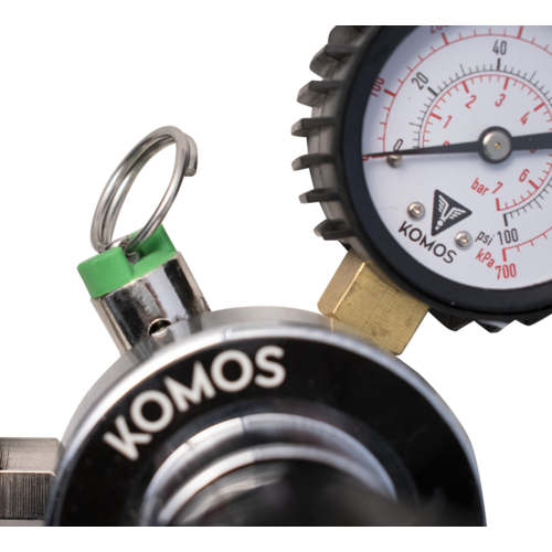 Komos Dual Gauge CO2 regulator for Draft Beer