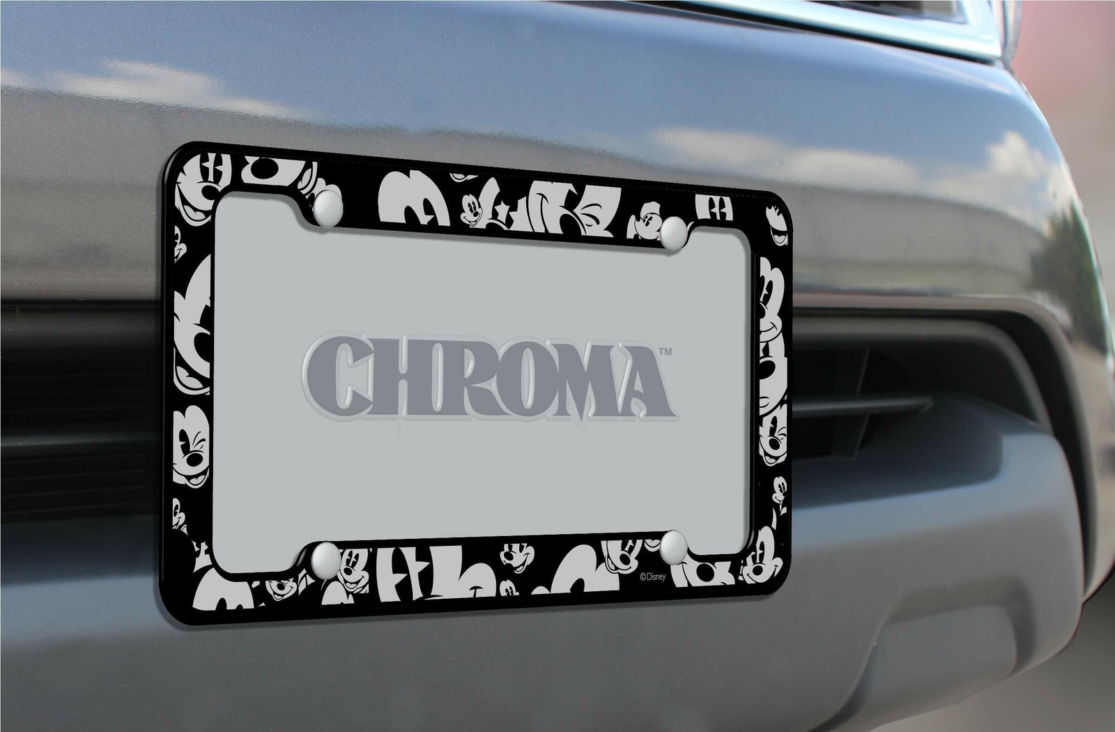 Chroma Graphics Mickey Mouse Emoji Heads Plastic Plate Frame