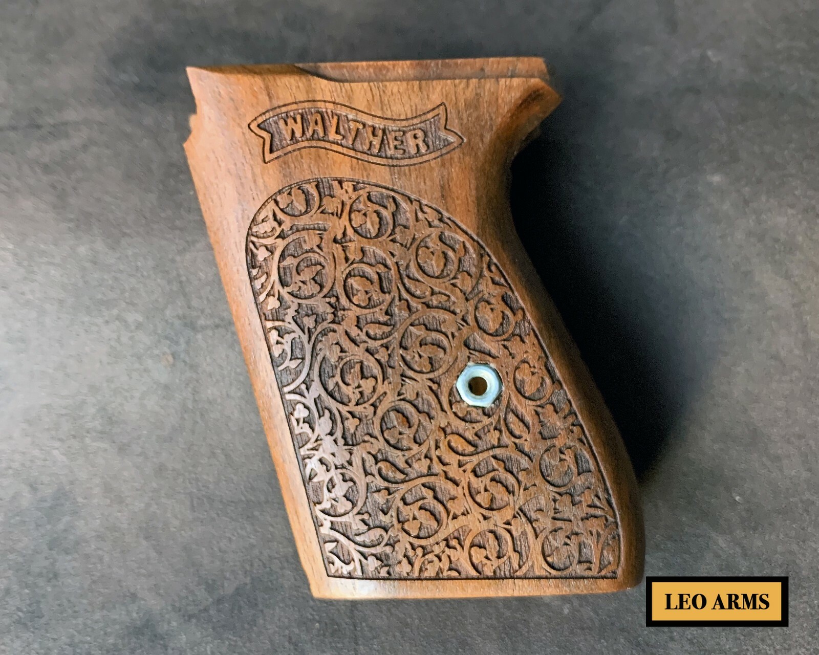 Walther PPK Turkish Walnut Wood Grips. Handmade. Floral. **FAST USA SHIPPING**