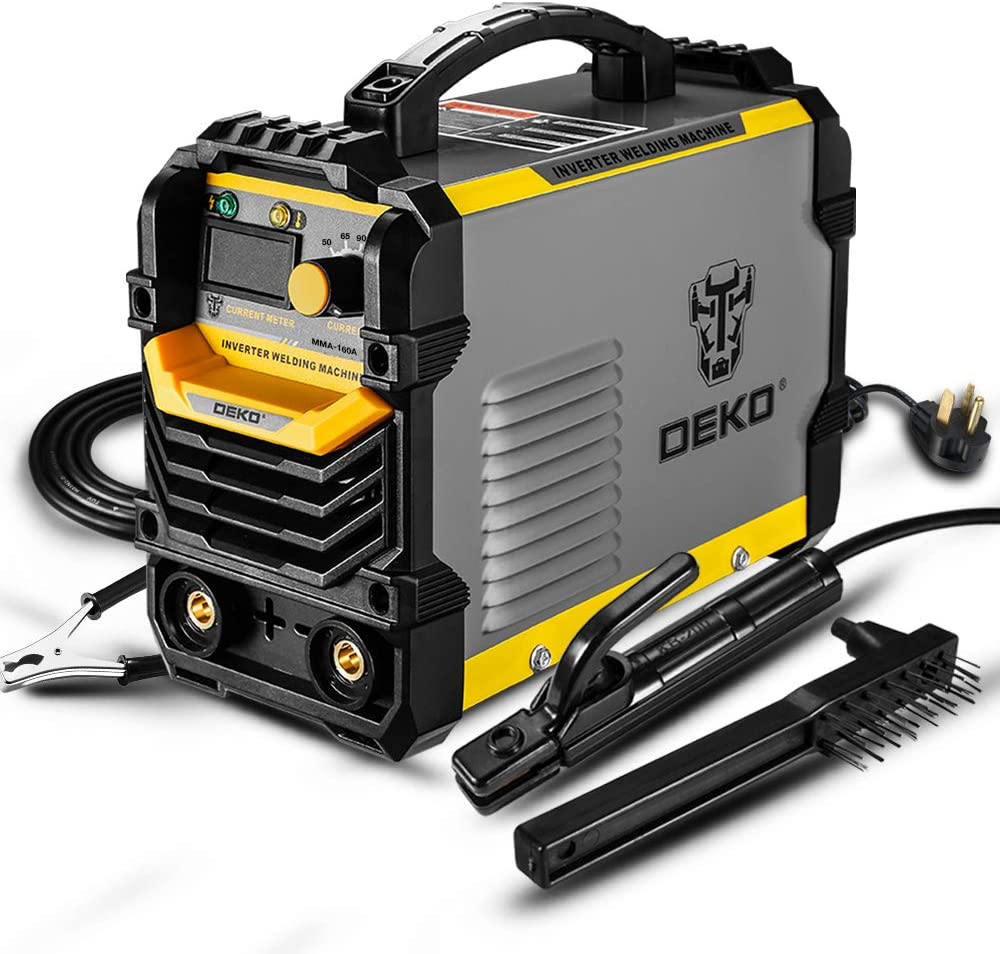 160A ARC Welder Machine IGBT Digital Display Electrode Holder Work Clamp Input