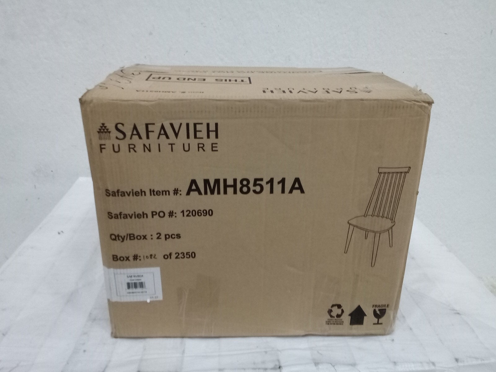 Safavieh BURRIS SIDE CHAIR, Reduced Price 2172711747 AMH8511A-SET2