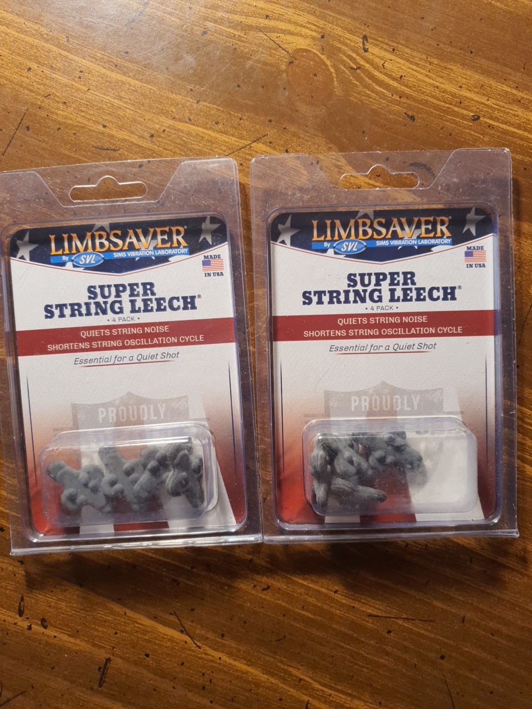 2-Limbsaver Super Bow String Leech - 4 pack (Black) #3313