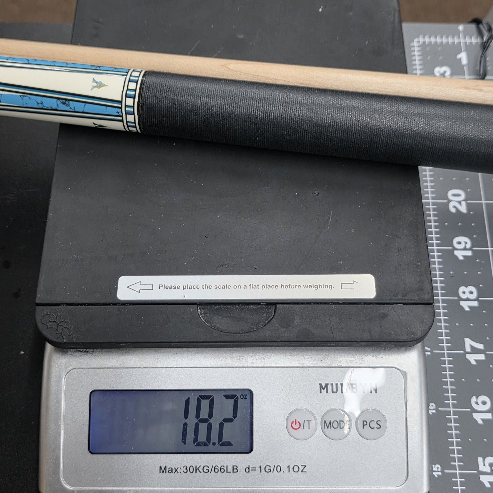 Liquid Weight Pool Cue Blue Weight Designed for Training Your Stroke