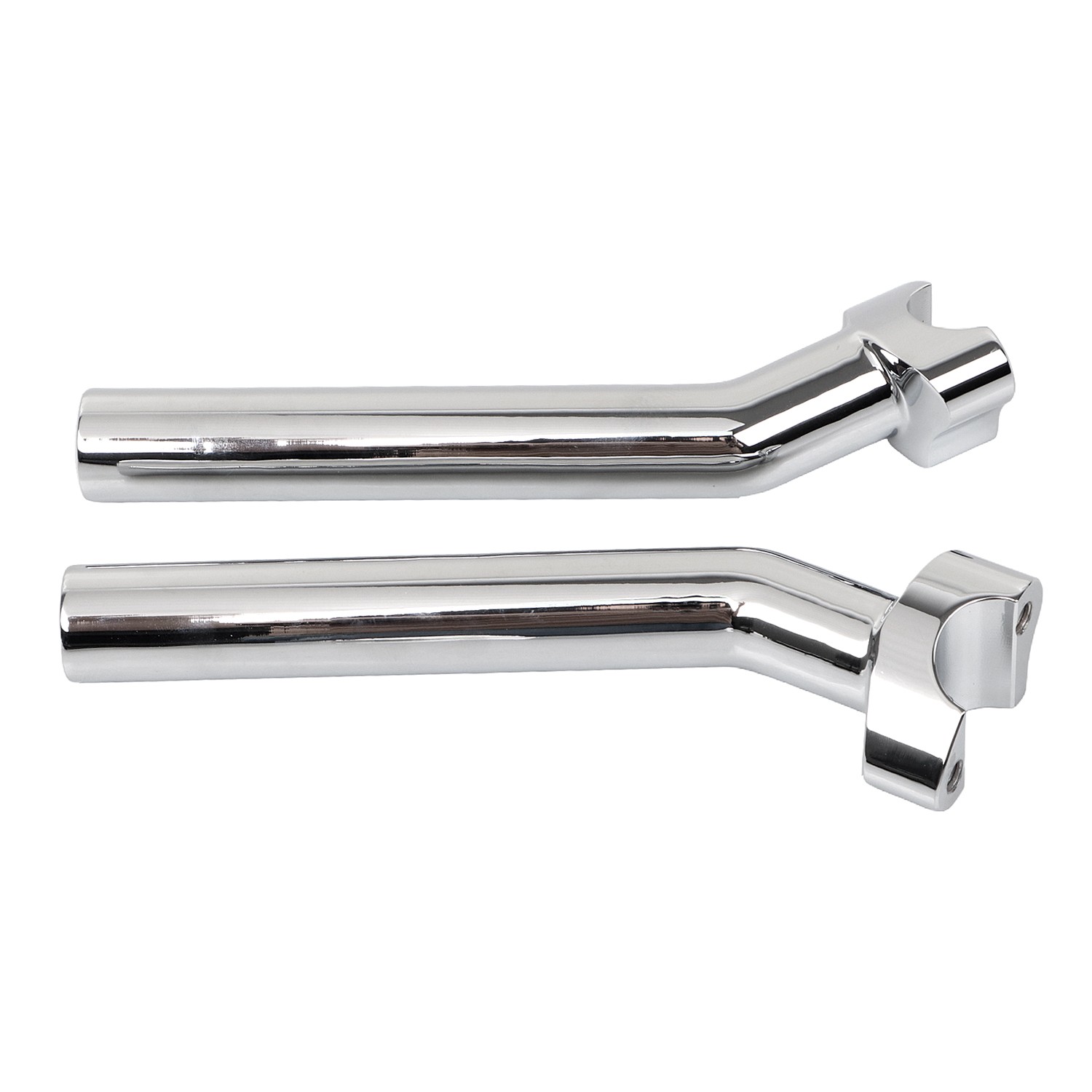 Chrome CNC 8 1/2" Pullback Handlebar Risers For Harley Dyna Fat Street Bob FXDB