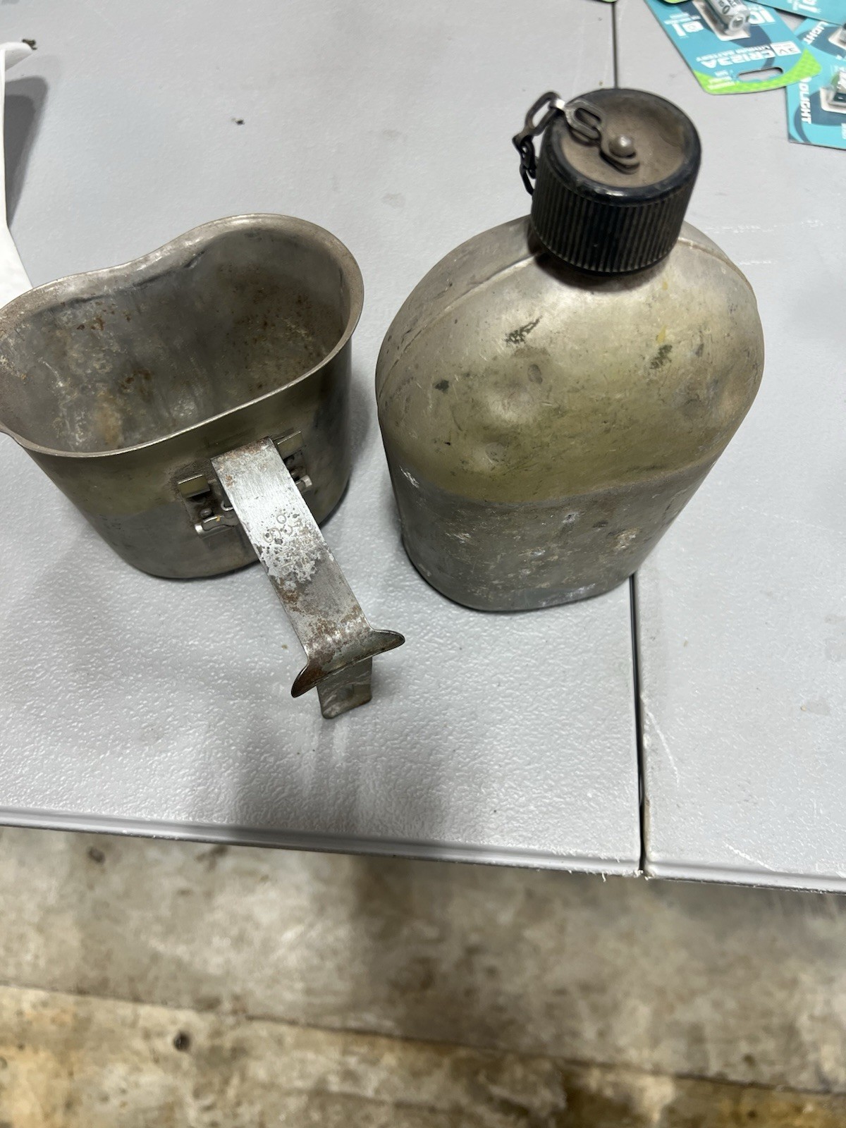 Vintage army Canteen And Cup Holder