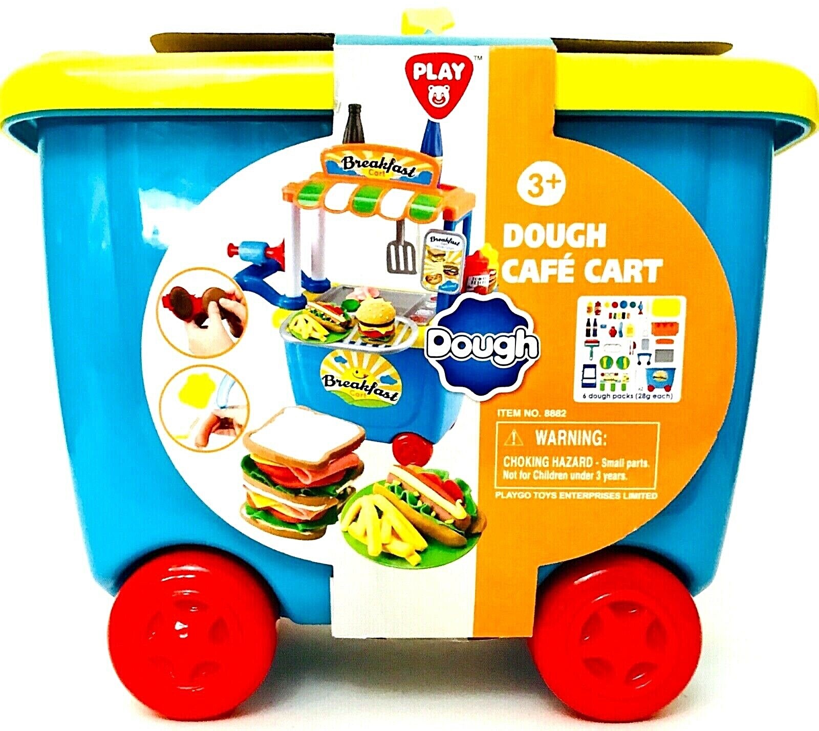 Play 8882 Dough Cafe Cart Everything You Need To Make Your Own Pretend Breakfast