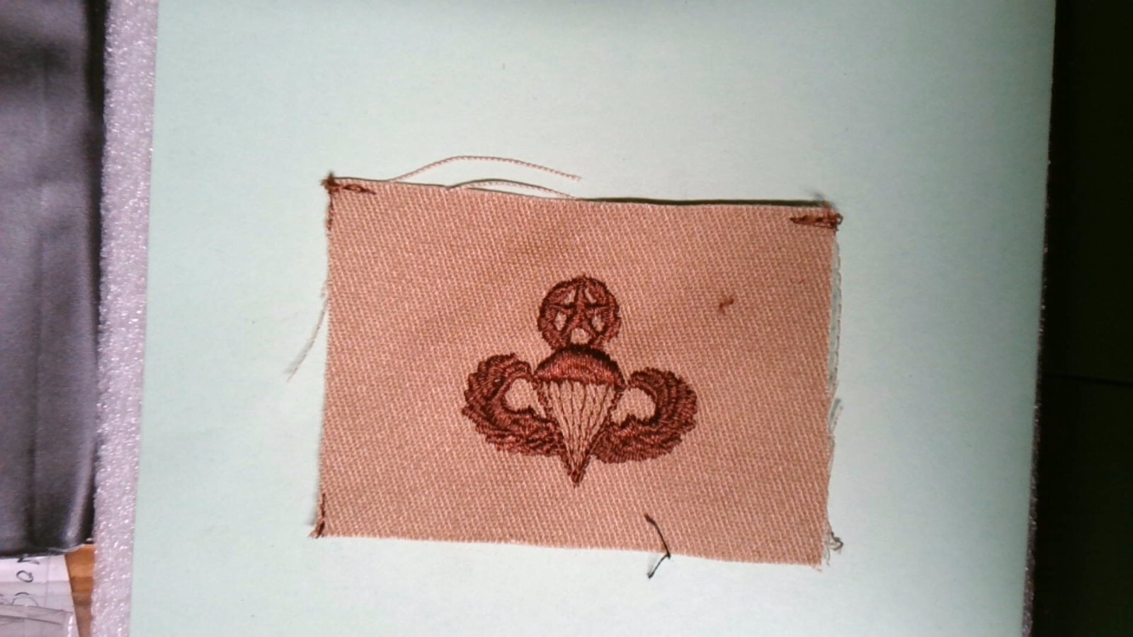 MILITARY PATCH SEW ON PARATROOPER JUMP WINGS DESERT US ARMY JUMP MASTER