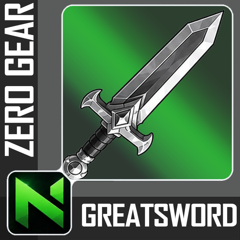 World Zero WZ - ZERO GREATSWORD - LVL 150 - S+ PERKS
