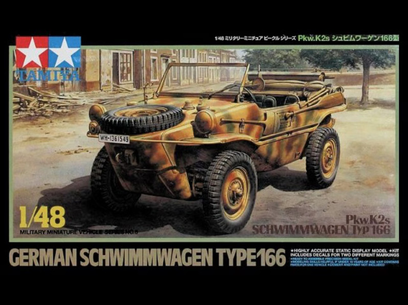 Tamiya 32506 Schwimmwagen Type 166 1/48 Scale Plastic Model Kit