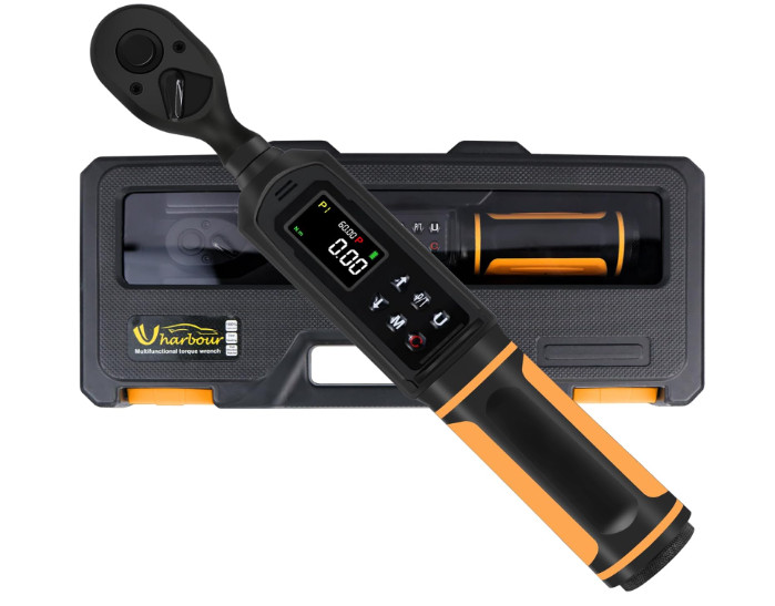 Llave dinamométrica digital 3/8" 0.9-60 Nm ±1% con trinquete bidireccional y LED
