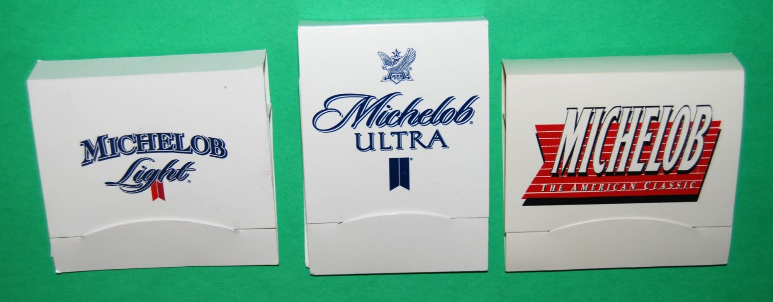 Vintage Michelob Golf Tees & Markers In Matchbook Style Covers beer golfing