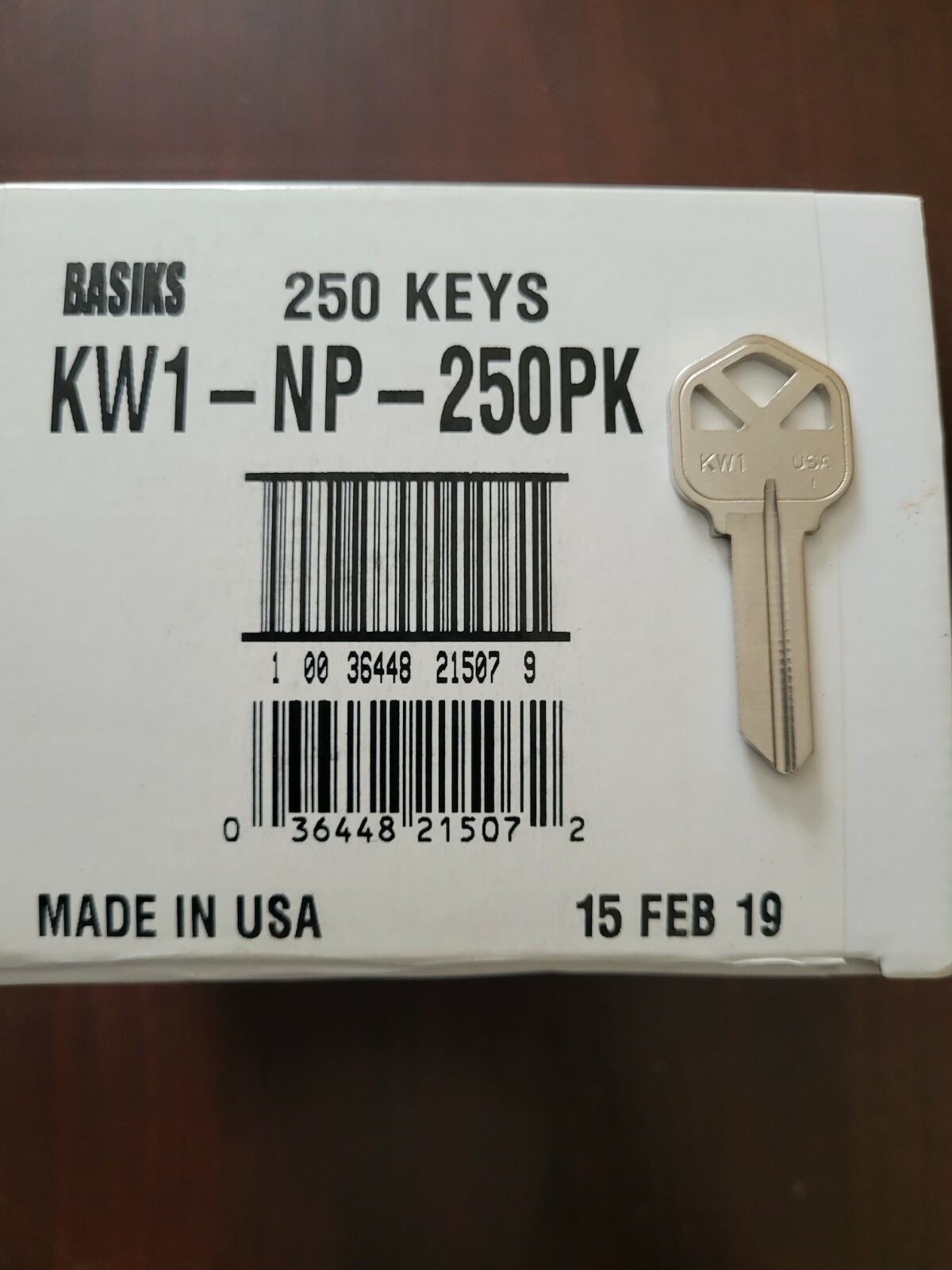 25 Kwikset (5KW1)  Nickle Plated Brass key blanks *Made in the USA*   25 count