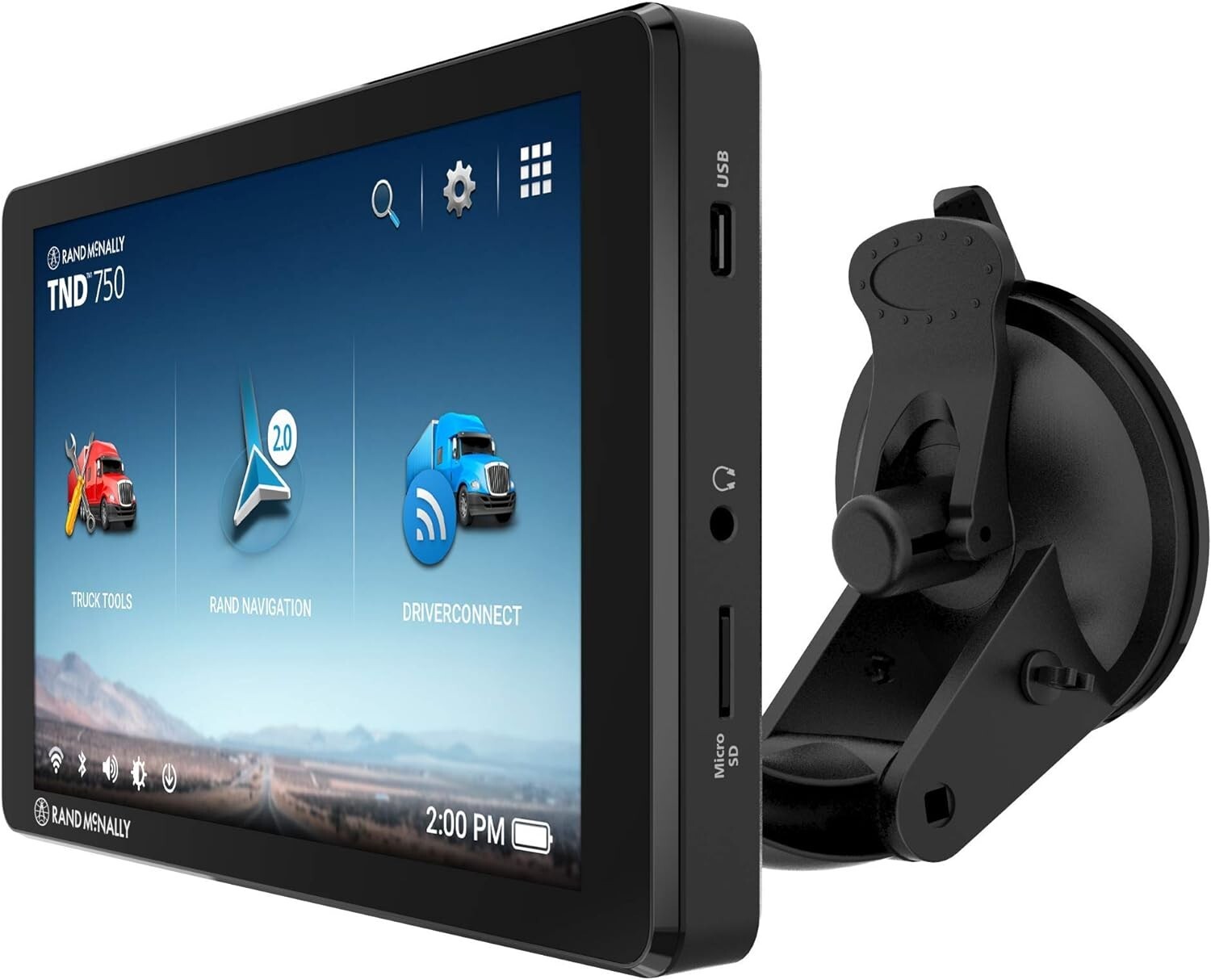 RAND MCNALLY TND750 7" TRUCK GPS RECEIVER LIFETIME MAPS UPDATED TO LATEST