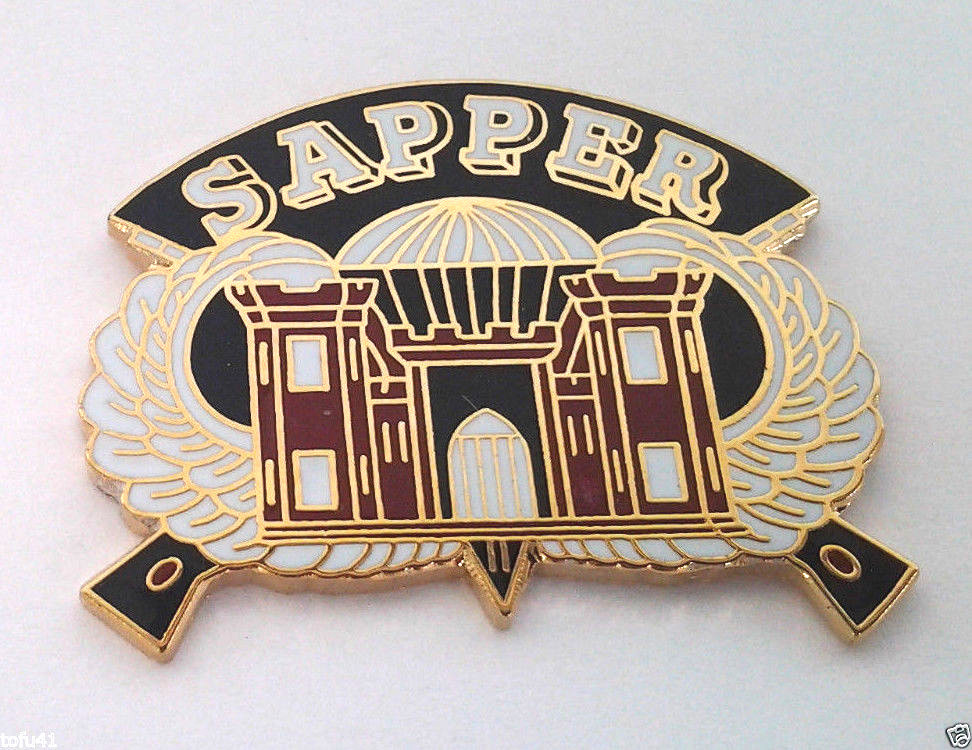 US ARMY SAPPER COMBAT ENGINEER (1-5/16") Military Hat Pin 14123 HO