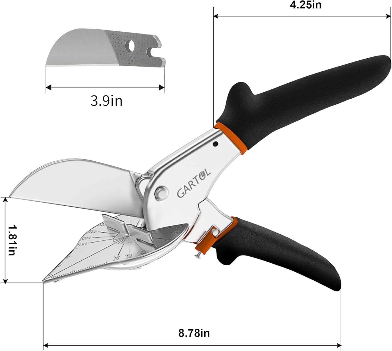 Miter Shears- Multifunctional Trunking Shears for Angular Cutting of Moulding...