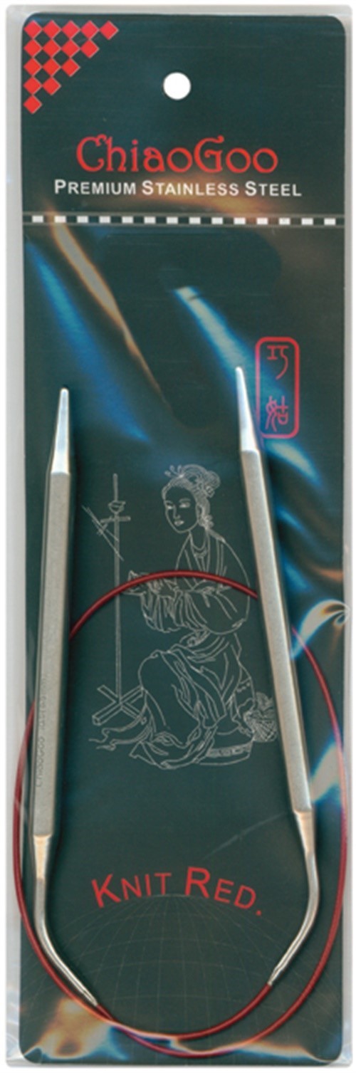 ChiaoGoo 6024-9 Red Circular Knitting Needles 24"-Size 9/5.5mm