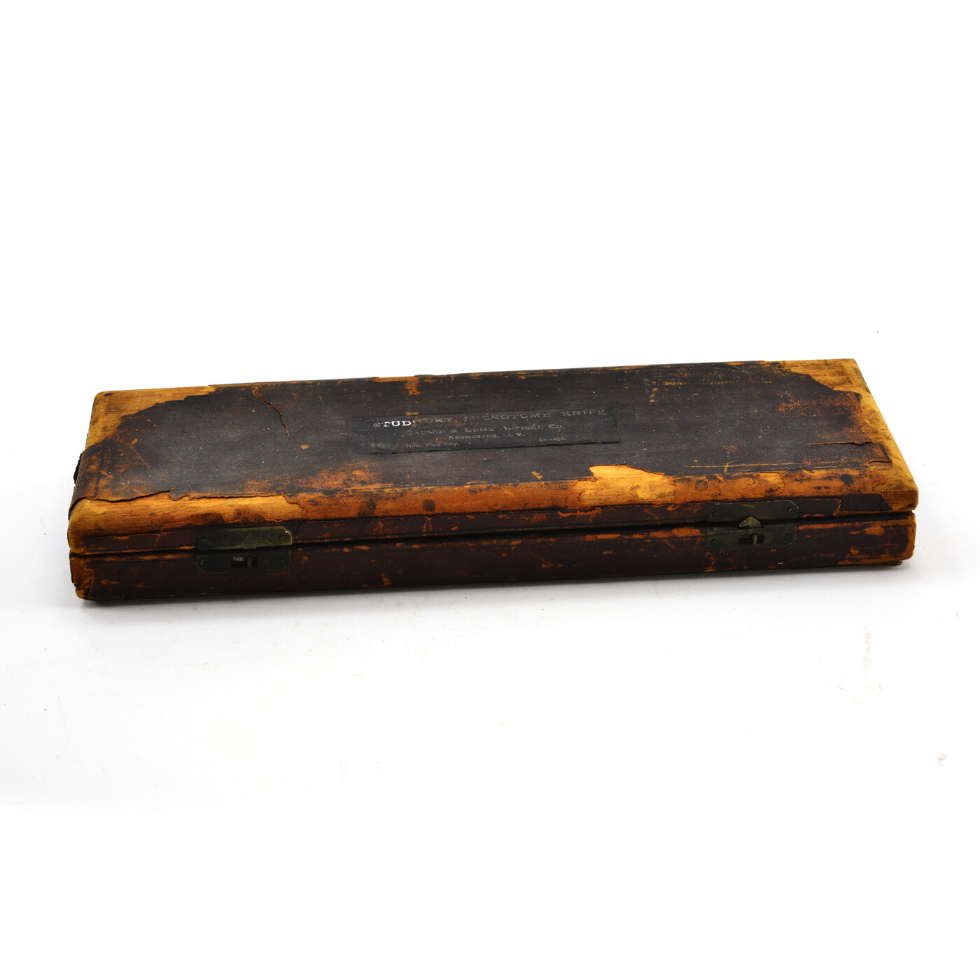 Large microtome knife tissue sampling for microscope incredibly sharp wood box