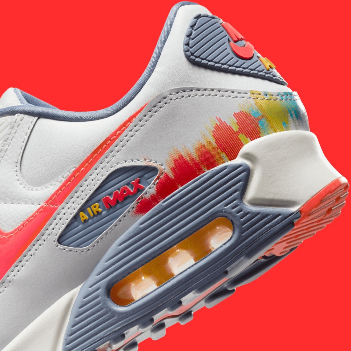 Nike Air Max 90 PRM Sound Wave Summit White Crimson Nby HJ9147-121 sz 11 Men's