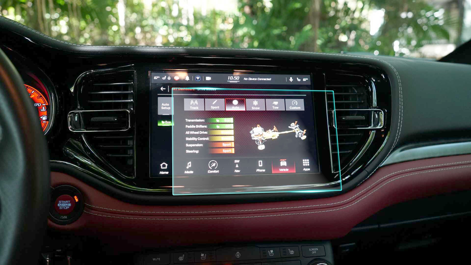Crystal Clear Screen Protector for 2022 Dodge Durango 8.4in Vehicle Navigation