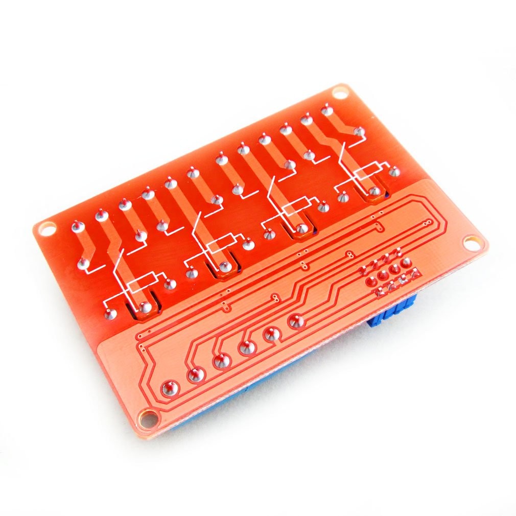 12V 4 Channel Relay Module with OPTO-Isolated Support High and Low Level Trigger